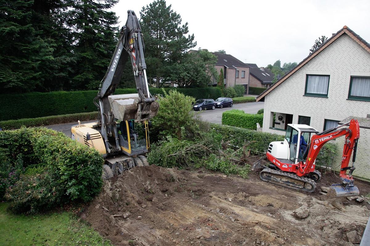 Terrassement et pose de cuve